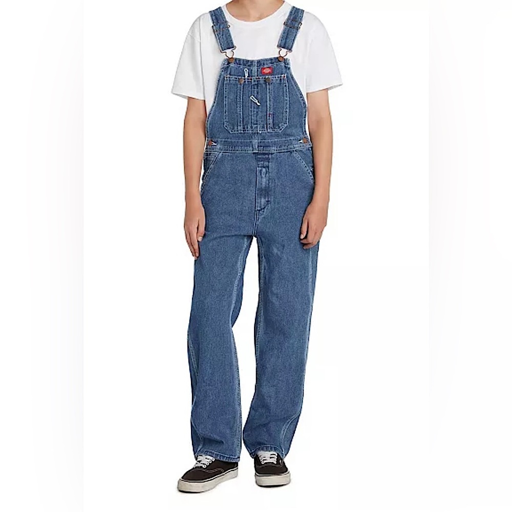 Dickies Denim Big Kids Bib Overalls